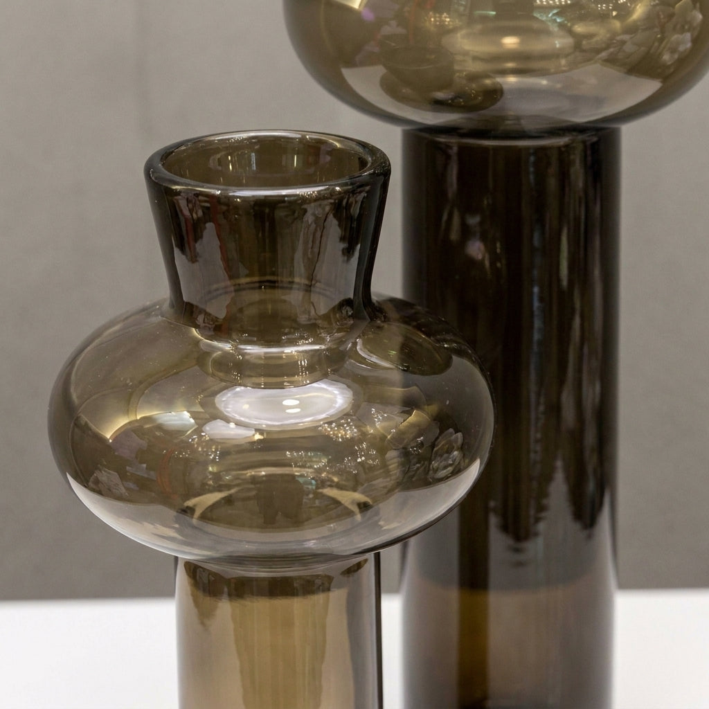 Brown Glass Vase