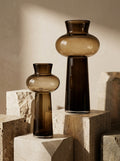 Brown Glass Vase