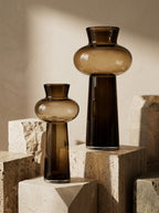 Brown Glass Vase