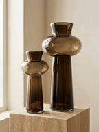 Brown Glass Vase