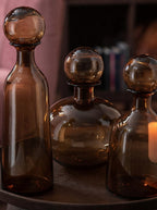 Amber Glass Bottle Set