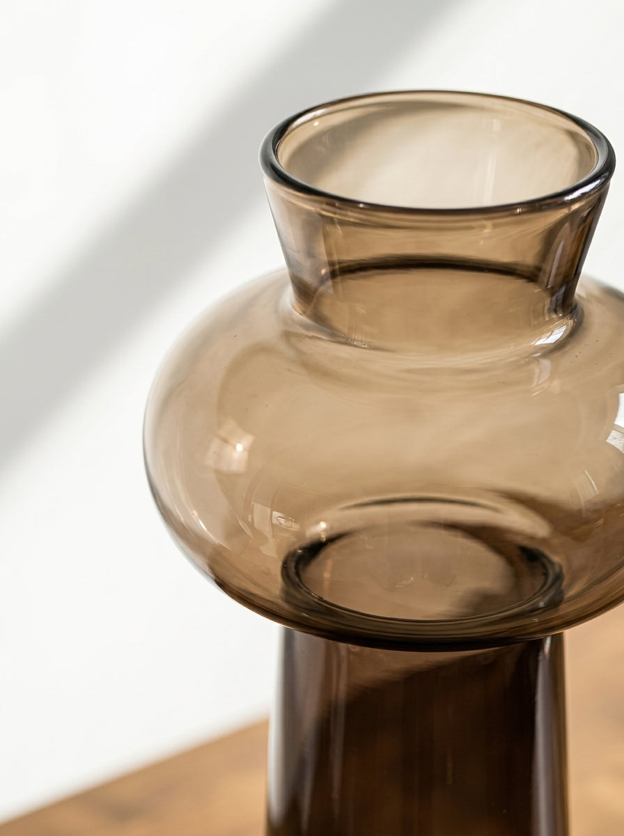 Brown Glass Vase
