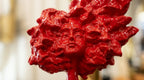 Red Abstract Figurine