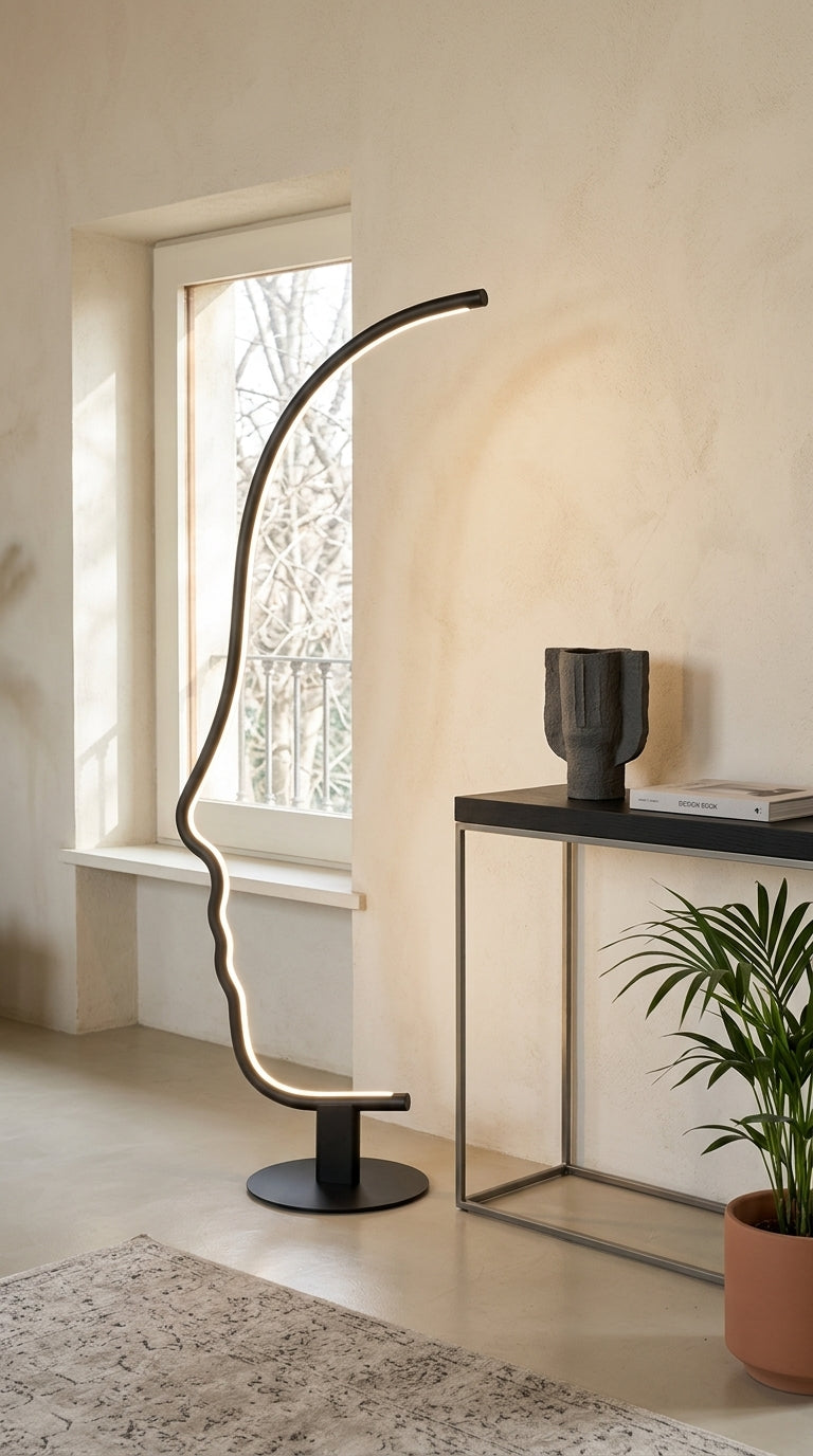 Face Silhouette Floor Lamp