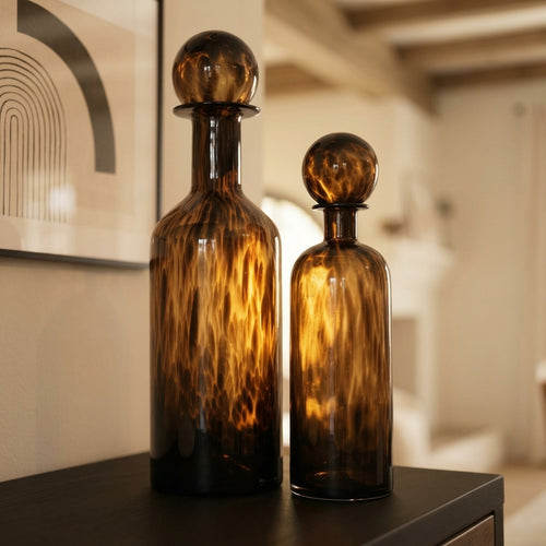 Amber Decorative Bottles