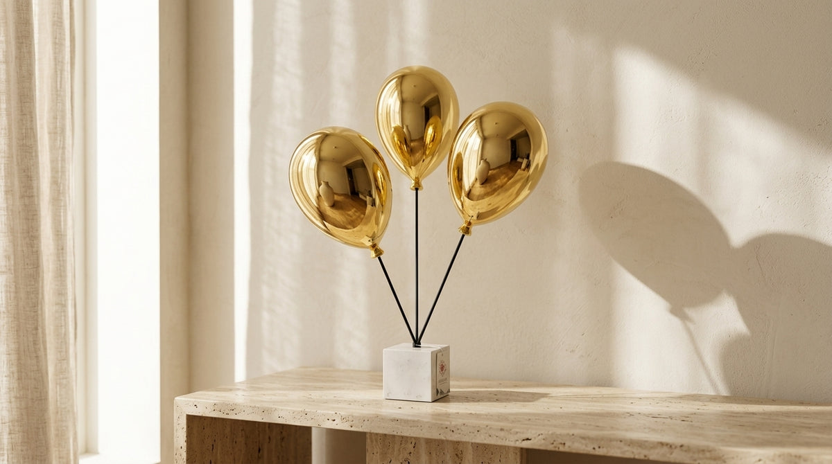 Gold Balloon Sculpture