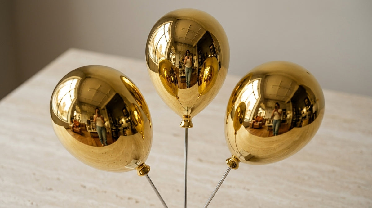 Gold Balloon Sculpture