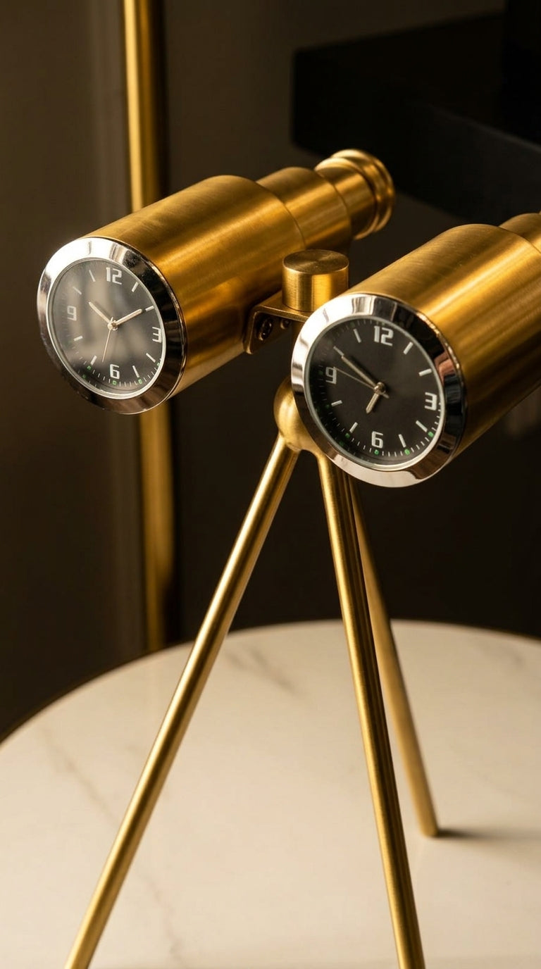 Binocular Desk Clock