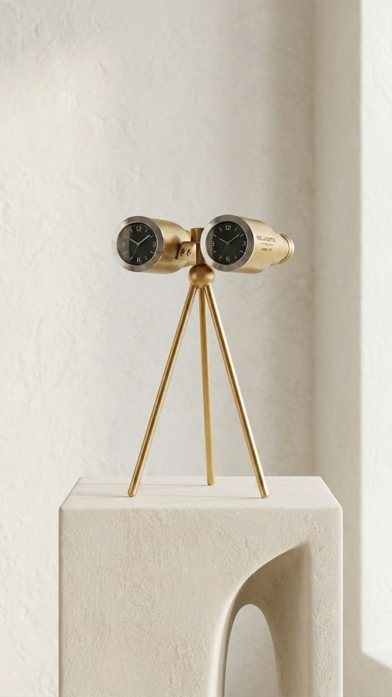 Binocular Desk Clock