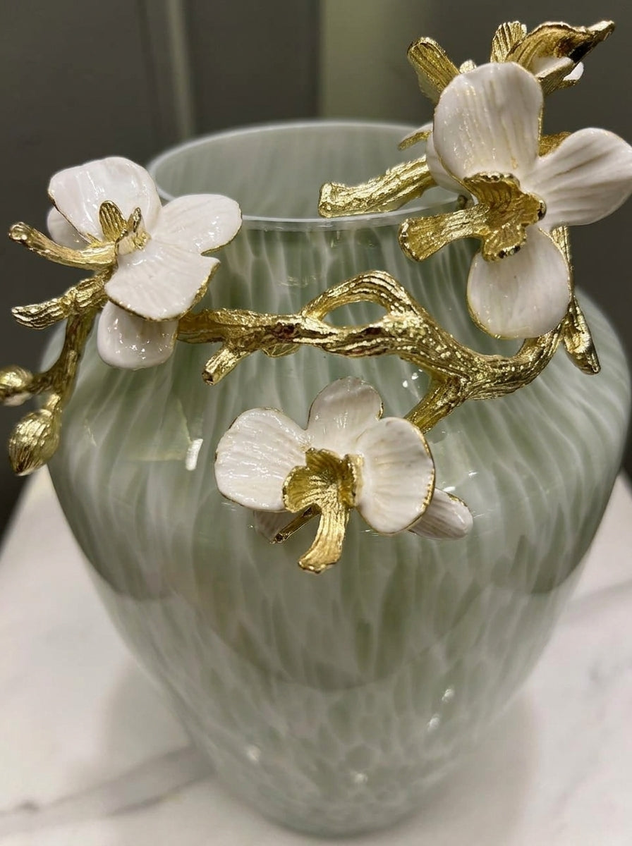 Floral Glass Vase