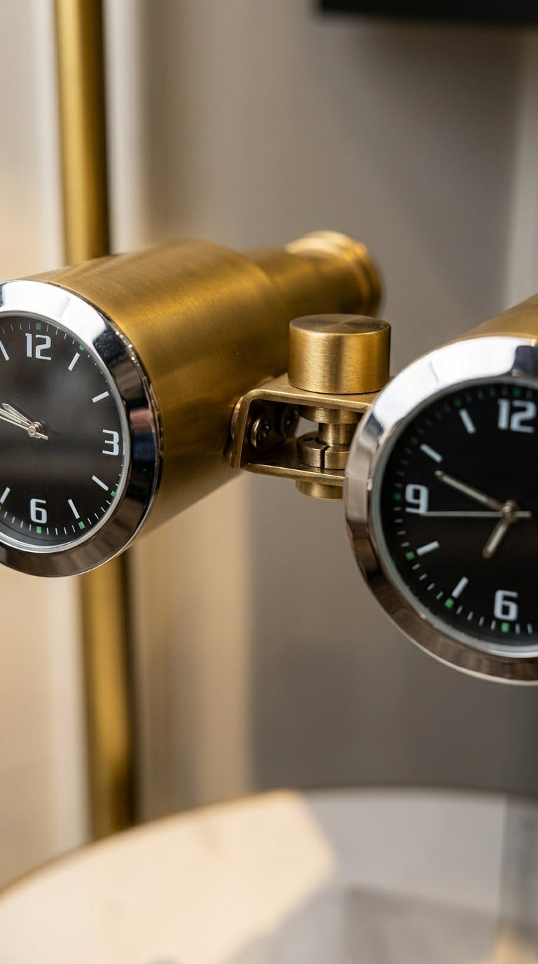 Binocular Desk Clock