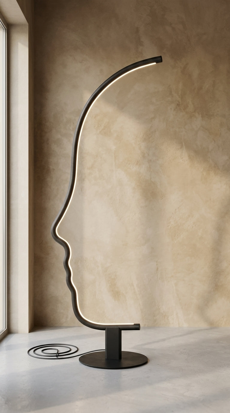 Face Silhouette Floor Lamp