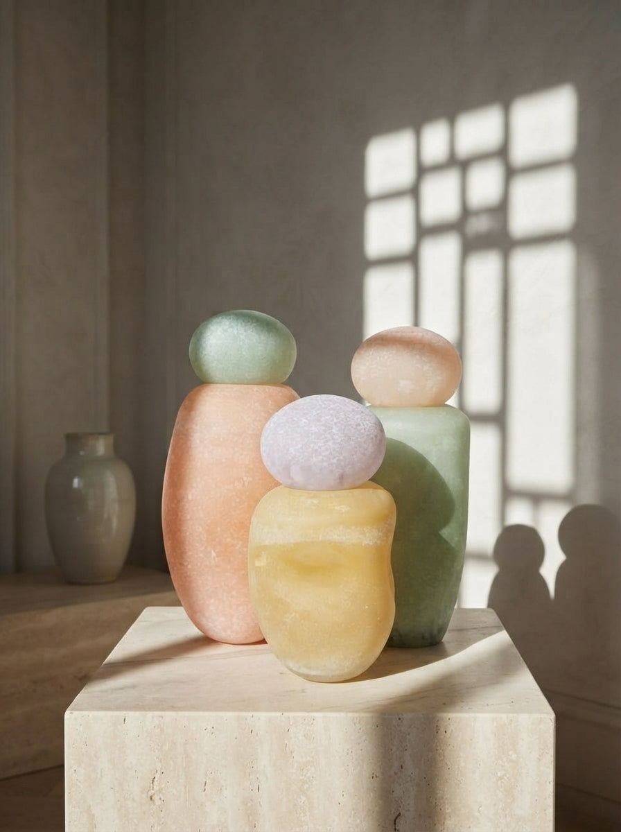 Pastel Glass Bottle Set