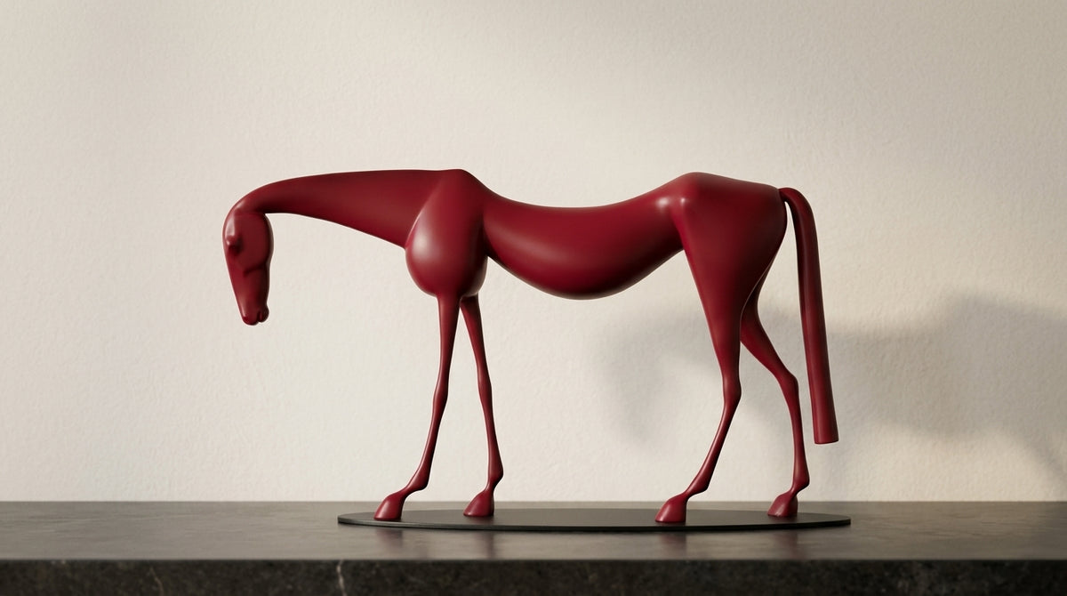 Red Horse Sculpture