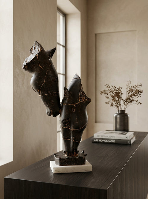 Abstract Horse Sculpture