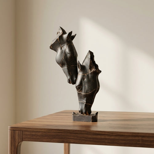 Abstract Horse Sculpture
