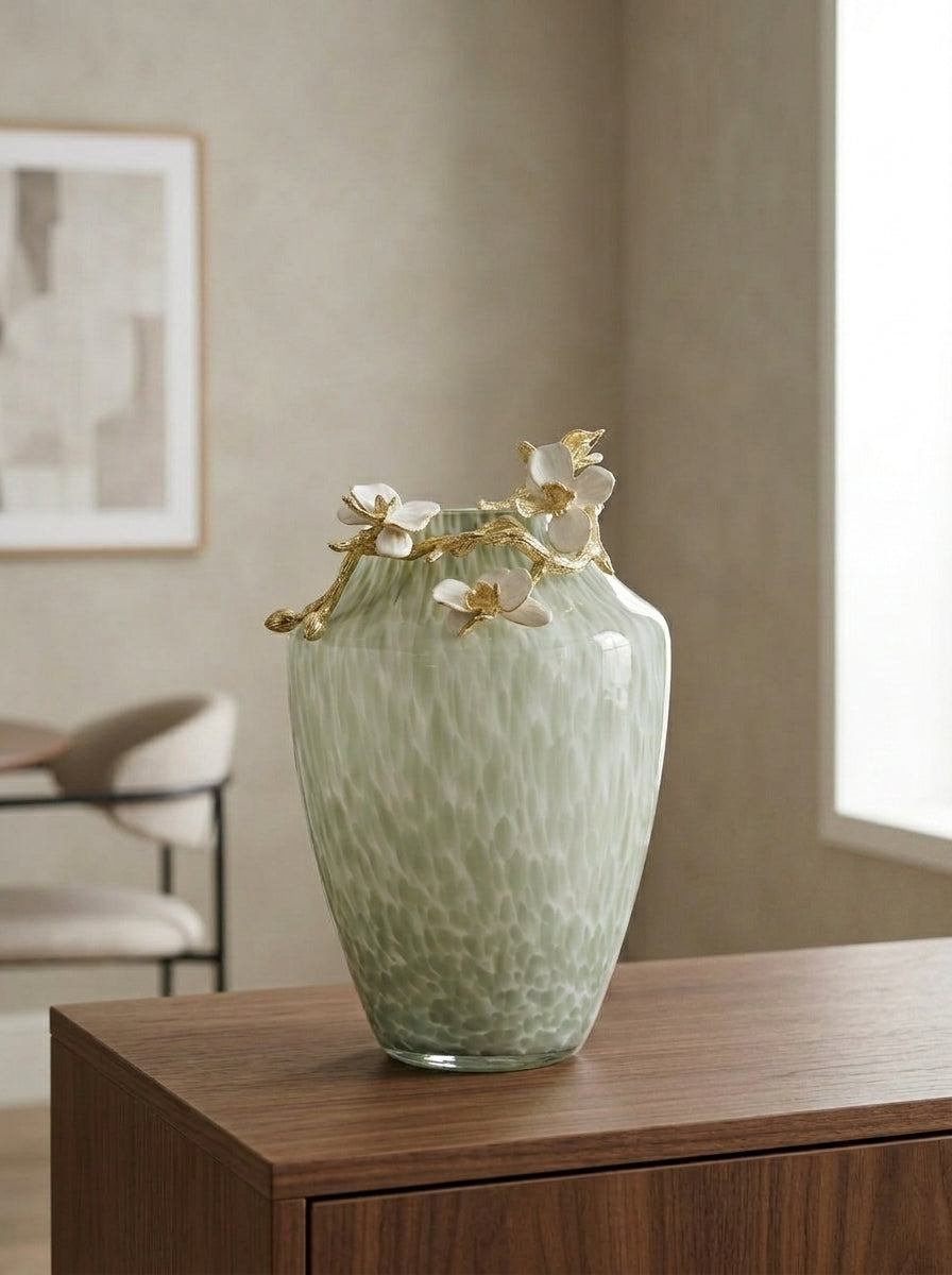 Floral Glass Vase