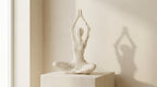 White Yoga Sculpture