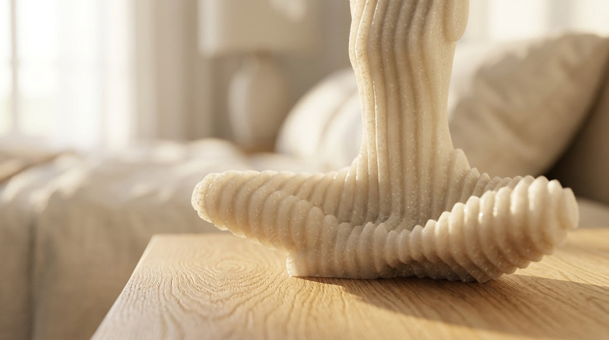 White Yoga Sculpture